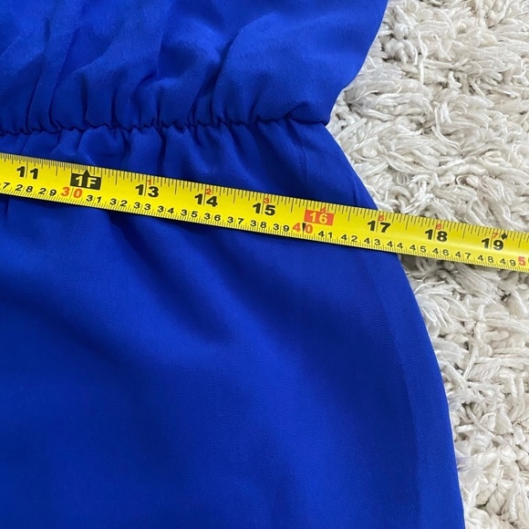 Naked Zebra blue  light weight sexy summer romper jumpsuit size L - Picture 7 of 7